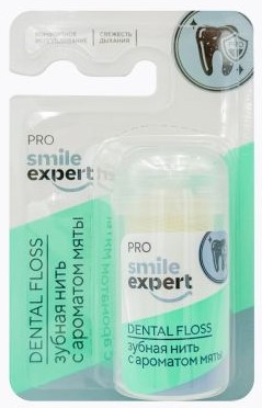Смайл Эксперт Про Зубная нить, 100 м, нить зубная, 1 шт, мята фото