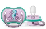 AVENT Ultra Air пустышка силиконовая ортодонтическая с футляром, 6-18 месяцев, 1 шт, арт. SCF086/06 фото
