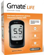 Gmate Life GDH Глюкометр, глюкометр с принадлежностями, 1 шт, + 25 тест-полосок фото