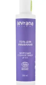 Levrana Гель для умывания Матирующий, 200 мл, 1 шт, с голубой глиной фото
