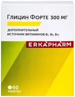 Erkapharm Глицин Форте, таблетки для рассасывания, 60 шт. фото