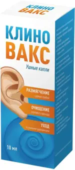 Клиновакс Средство для для гигиены ушной раковины, капли ушные, 10 мл, 1 шт. фото