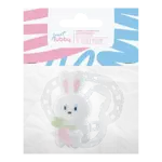 Lubby Клипса для соски-пустышки Зайчик, 0+ мес, 1 шт, арт. 16581 фото