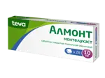 Алмонт, 10 мг, таблетки, покрытые пленочной оболочкой, 28 шт. фото