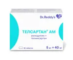 Телсартан АМ, 5 мг+40 мг, таблетки, покрытые пленочной оболочкой, 28 шт. фото
