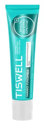 Tiswell Nano пломба Гель реминерализующий, гель, 40 г, 1 шт, без фтора фото