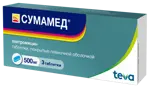 Сумамед, 500 мг, таблетки, покрытые пленочной оболочкой, 3 шт. фото