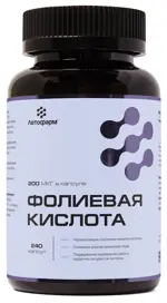 Летофарм фолиевая кислота, капсулы, 240 шт. Летофарм фолиевая кислота, капсулы, 240 шт. фото 1