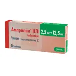 Амприлан НЛ, 12.5мг+2.5мг, таблетки, 30 шт. фото
