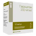 Пирацетам, 200 мг/мл, раствор для внутривенного и внутримышечного введения, 5 мл, 10 шт. фото