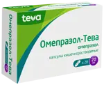 Омепразол-Тева, 20 мг, капсулы кишечнорастворимые, 28 шт. фото