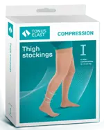 Tonus Elast Чулки лечебно-профилактические 1 класс компрессии (18-22 mmHg), р. 5, пара, 1 шт, телесного цвета, рост 158-170 см, арт. 0402 фото