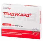 Тридукард, 35 мг, таблетки с модифицированным высвобождением, покрытые пленочной оболочкой, 60 шт. фото