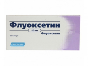 Флуоксетин, 10 мг, капсулы, 20 шт. фото