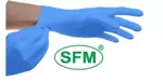 SFM Перчатки смотровые нитриловые неопудренные нестерильные, Large L (8-9), пара, 1 шт, синего цвета фото
