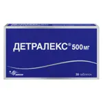 Детралекс, 500 мг, таблетки, покрытые пленочной оболочкой, 30 шт. Детралекс, 500 мг, таблетки, покрытые пленочной оболочкой, 30 шт. фото 2