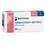 Лизиноприл-Вертекс, 5 мг, таблетки, 60 шт. фото