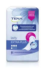 Tena Lady Extra Plus Прокладки урологические, прокладки урологические, 8 шт, 5 капель фото 2