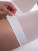 Ergoforma 257 Чулки антиэмболические 1 класса компрессии (18-21 mmHg), р. 5, пара, 1 шт, белого цвета, с отверстием под пальцами Ergoforma 257 Чулки антиэмболические 1 класса компрессии (18-21 mmHg), р. 5, пара, 1 шт, белого цвета, с отверстием под пальцами фото 2