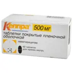 Кеппра, 500 мг, таблетки, покрытые пленочной оболочкой, 60 шт. фото
