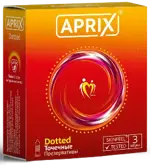 Aprix Dotted презервативы, презерватив, 3 шт, с точками фото
