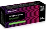 Аторвастатин Медисорб, 20 мг, таблетки, покрытые пленочной оболочкой, 60 шт. фото 