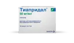 Тиапридал, 50 мг/мл, раствор для внутривенного и внутримышечного введения, 2 мл, 12 шт. фото 