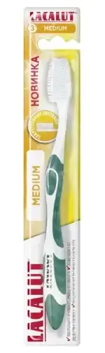 Lacalut Medium Зубная щетка, щетка зубная, 1 шт, средней жесткости Lacalut Medium Зубная щетка, щетка зубная, 1 шт, средней жесткости фото 1