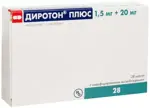 Диротон Плюс, 1.5 мг + 20 мг, капсулы с модифицированным высвобождением, 28 шт. фото