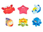 Roxy-kids Набор игрушек для ванны Морские обитатели 6 мес+, 1 шт, набор 6 шт. Roxy-kids Набор игрушек для ванны Морские обитатели 6 мес+, 1 шт, набор 6 шт. фото 2