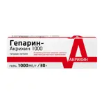 Гепарин-Акрихин 1000, 1000 МЕ/г, гель для наружного применения, 30 г, 1 шт. фото