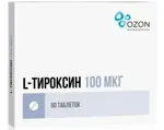L-Тироксин, 100 мкг, таблетки, 50 шт. фото