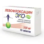 Левофлоксацин Эколевид, 500 мг, таблетки, покрытые пленочной оболочкой, 10 шт. фото