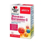 Доппельгерц актив Железо+Витамин C+Гистидин+Фолиевая кислота, 675 мг, таблетки, 30 шт. фото 