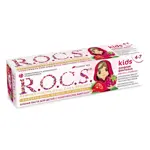 ROCS Kids, паста зубная, 45 г, 1 шт, клубника + малина, с фтором фото 2