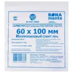 Bona Mente Салфетка антисептическая спиртовая, 60 мм х 100 мм, салфетки стерильные, 1 шт. фото
