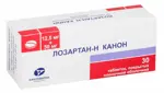 Лозартан-Н Канон, 12.5 мг+50 мг, таблетки, покрытые пленочной оболочкой, 30 шт. фото