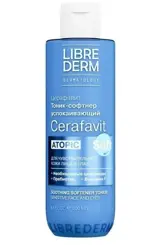 Librederm Cerafavit Тоник-софтнер для кожи лица и глаз, тоник для лица, 200 мл, 1 шт, успокаивающий фото