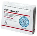 Асептисорб сорбент, порошок, 1 г, 5 шт. Асептисорб сорбент, порошок, 1 г, 5 шт. фото 2