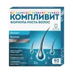 Компливит Формула роста волос, капсулы, 90 шт. фото