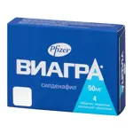 Виагра, 50 мг, таблетки, покрытые пленочной оболочкой, 4 шт. Виагра, 50 мг, таблетки, покрытые пленочной оболочкой, 4 шт. фото 4