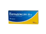 Вальдоксан, 25 мг, таблетки, покрытые пленочной оболочкой, 28 шт. фото