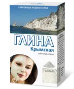Глина косметическая Крымская белая для лица и тела, порошок, 100 г, 1 шт. фото