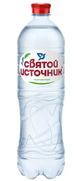 Святой источник Вода питьевая, 1 л, 1 шт, газированная фото