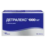 Детралекс, 1000 мг, таблетки, покрытые пленочной оболочкой, 30 шт. Детралекс, 1000 мг, таблетки, покрытые пленочной оболочкой, 30 шт. фото 1