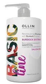 Ollin basic line Шампунь восстанавливающий с экстрактом репейника, шампунь, 750 мл, 1 шт. Ollin basic line Шампунь восстанавливающий с экстрактом репейника, шампунь, 750 мл, 1 шт. фото 1