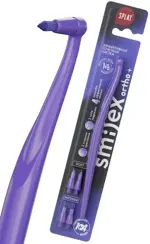Splat Smilex ortho+ Монопучковая зубная щетка со сменными насадками, щетка зубная, 1 шт, цвет в ассортименте Splat Smilex ortho+ Монопучковая зубная щетка со сменными насадками, щетка зубная, 1 шт, цвет в ассортименте фото 1
