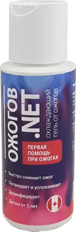 Ожогов.NET гель охлаждающий от ожогов, гель, 60 мл, 1 шт. фото