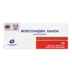 Моксонидин Канон, 0.2 мг, таблетки, покрытые пленочной оболочкой, 14 шт. фото