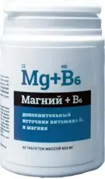 Магний B6, 650 мг, таблетки, 60 шт. фото